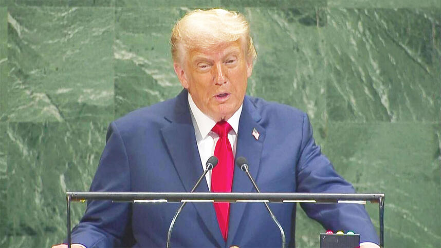 国連総会で国連を猛烈に批判するトランプ大統領